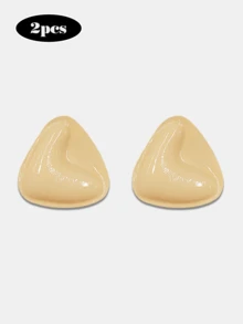 Conjunto de 2 unidades de protetores de mamilo triangulares autoadesivos e reutilizáveis de dupla face para sutiã feminino, ideais para levantar os mamilos e outros usos esportivos, roupas de banho e muito mais. - Multicolorido - Ver 19