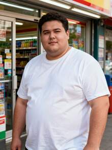 5-Pack Plus Size Cotton Tees - Daily & Casual | Black & White Essentials - 白色 - 查看 3