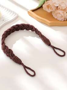 1 pezzo Fermo porta vintage in corda silenziosa, fermatenda in corda fatta a mano, corda di fissaggio per tende, barriera elegante per porta di casa/ufficio, facile installazione senza attrezzi, molletta decorativa alla moda per porta - Multicolore - Visualizzare 13