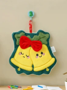 圣诞手巾，可爱卡通厨房加厚挂式浴室速干毛巾手帕，吸水圣诞厨房洗碗清洁布，厨房必备，家居必备用品，圣诞厨具 - 彩色 - 查看 2