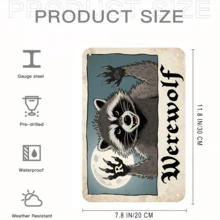 5 Panel Set Of Metal Wall Art - 8x12 Inch Vintage Tin Signs For Living Room, Bar, Cafe & Man Cave, Rustic Ready To Hang Decor With Pre-Drilled Holes