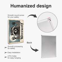 5 Panel Set Of Metal Wall Art - 8x12 Inch Vintage Tin Signs For Living Room, Bar, Cafe & Man Cave, Rustic Ready To Hang Decor With Pre-Drilled Holes