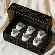 6/12pcs Ceramic Coffee Cups Set - Including Espresso Cups And Tea Cups, Ideal For Bedroom, Lounge, Afternoon Tea, Holiday Gifts, Ramadan Gifts, Saudi Arabia Cups - Multicolor - View 8