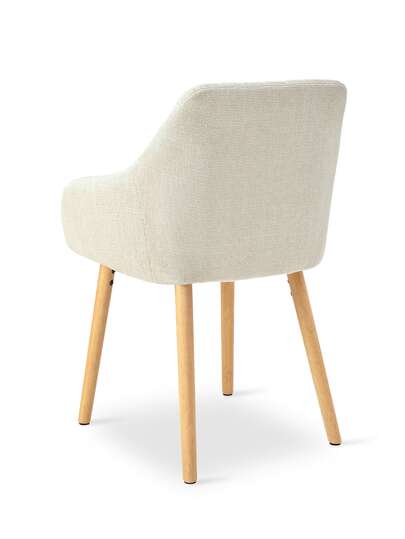 Goeurvant Moderne Upholstered Stoel Ergonomic Backrest, Armrests Wooden Legs Dining Room, Living Kitchen Set Of view 4