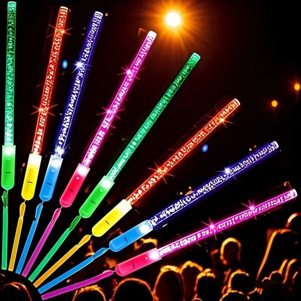20 piezas de varitas luminosas, luces de neón de colores brillantes, adecuadas para bodas, fiestas de revelación de género, actuaciones en escenario y fotografía de ambiente
