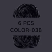 1pc/6pcs Chenille Yarn 6mm Thick Handmade DIY Crochet Velvet Chunky Wool Yarn For Knitting, Scarves, Hats, Plush Blankets - Multicolor - View 45