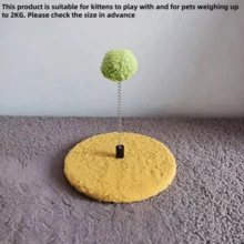 1 Peça Poste de Arranhação de Gato Laranja e Verde, Árvore de Gato, Estrutura de Escalada para Gato, Poste Vertical de Sisal Durável e Sem Desprendimento de Pelos, Adequado para Gatos Pequenos e Médios Aliviar o Tédio, Adequado para Famílias Pequenas, Brinquedos de Gato, Móveis, Decorações Modernas para Gatos, Suprimentos para Animais de Estimação, e Bolas de Brinquedo para Gatos com Cores Aleatórias