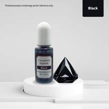 علبة 24 لون / 10 مل صبغة شفافة عالية الشفافية على أساس زيتي ، صبغة شفافة لراتنج الإيبوكسي الأشعة فوق البنفسجية ، غراء AB عالمي