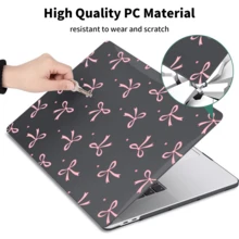 适用于 MacBook 的透明保护壳，耐用塑料硬壳保护套，适用于 MacBook Air 和 Pro。 - 黑色 - 查看 8