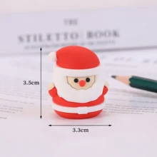 1pc Cute Christmas Pencil Sharpener, Dedicated For Pencils, Christmas Gift, Christmas Tree, Reindeer, Hamburger Pencil Sharpener, Popular Student Gift - Multiple Options - View 10
