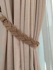 1 pezzo Fermo porta vintage in corda silenziosa, fermatenda in corda fatta a mano, corda di fissaggio per tende, barriera elegante per porta di casa/ufficio, facile installazione senza attrezzi, molletta decorativa alla moda per porta - Multicolore - Visualizzare 5