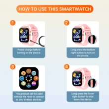 1.83 Inch Kids Smart Watch With Camera, Growth Photo Album, 18 Built-In Games, Calculator/Calendar/LED Flashlight, Unisex For Boys And Girls