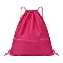 Bundle Pocket Drawstring Simple Backpack For Men And Women's Sports And Fitness, Lightweight Basketball Bag, Oxford Fabric Zipper Bag, School Backpack - Multicolor - View 13