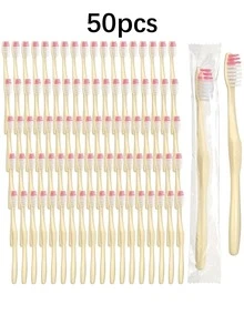 50/20/10pcs Individually Packaged Disposable Toothbrushes With Manual Microfibres - Suitable For Travel, Unisex Design, Applicable For Home, Hotel, Office And Camping - Includes Storage Box, Travel Toothbrush, Hotel Oral Care, Compact Toothbrush, Durable Packaging - Multicolor - View 6