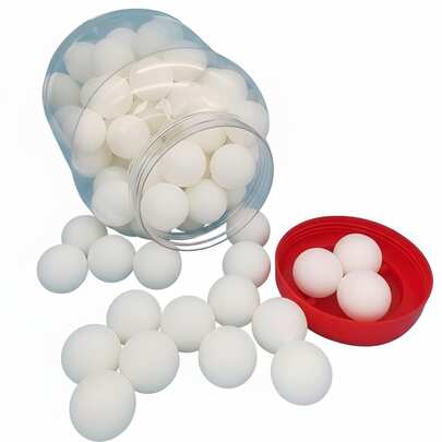 60pcs/Bucket Brand New High Elasticity 40+ Table Tennis Balls, Suitable For Ball Machines, Professional Table Tennis Matches, Training And Practice