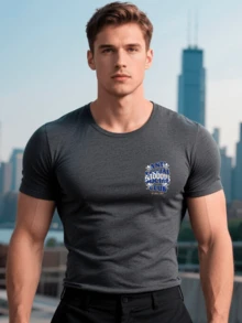 Men T-Shirts - Light Grey - View 2