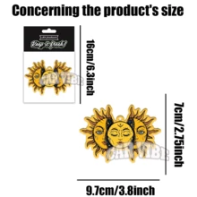 DIE SONNE, Amulett/Schutzsymbol/Design, Auto-Lufterfrischer Anhänger - Cartoon Anime Stil für Rückspiegel, Lüftungsclip, Heim- & Bürodekoration, kreatives Design, Geschenkidee für Freunde