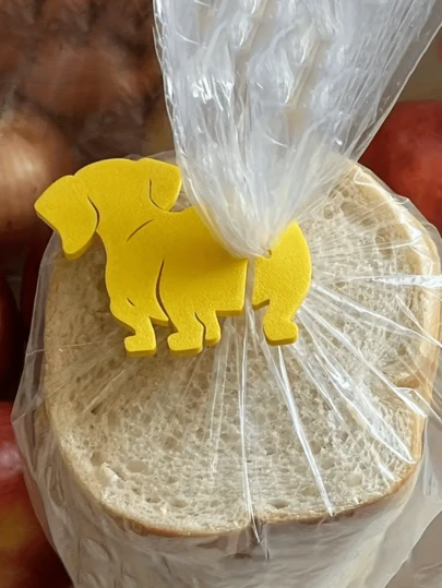 Cute Dachshund Bag Clips - Reusable Plastic Multipurpose Bag Clips, Bone-Shaped Clips, Available In Multiple Colors (Yellow, Purple, Green, Blue, Pink, Orange, Red, Black), Suitable For Kitchen, Office, Crafts, Pet Food Packaging - Ideal Gift For Dog Lovers, Lightweight And Durable, Office Supplies, Craft Storage, Fun Design, Sturdy Structure, Home Organization