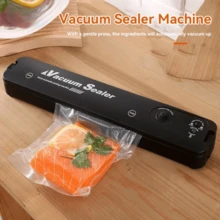 RAF 二合一真空封口机，适用于厨房食品真空密封和单面密封，兼具真空密封和单面密封功能，适用于零食袋。适用于各种干软食品的真空保鲜和密封，包括肉类、蔬菜、水果、饼干等。是情人节和圣诞节家庭节日的理想礼物之选。 - 查看 8