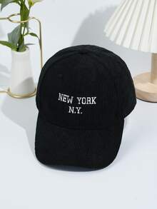 1pc Women's Letter Embroidered Baseball Cap, Fashionable Versatile Snapback Hat, Large Head Circumference, Sun Protection - Multicolor - View 14