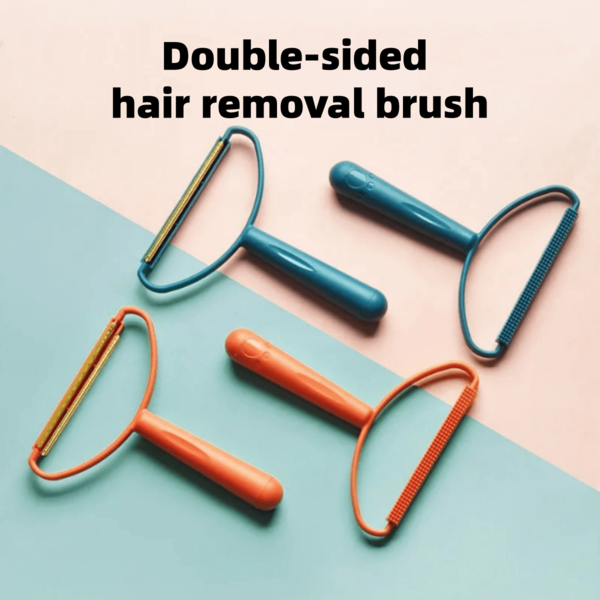 1pc Double-Sided Lint Remover - Reusable Plastic Fabric Cleaner, Suitable For Clothes, Sweaters, Jackets - Sturdy, No Electricity Needed, Great For Bedroom, Clothing, Bedding, Carpets, Pet Fur Brush, Pet Supplies