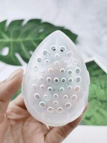 4pcs Transparent Breathable Makeup Storage Boxes, Travel Essential, Includes Anti-Mold Anti-Humidity Sponge. Suitable For Storing Makeup Sponges, And Powder Puffs.