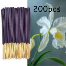 22cm Vanilla Incense Sticks, Handmade Bamboo Stick Incense, Vanilla Scent Mixed With Woody Aroma, Similar To Popcorn Fragrance. Suitable For Yoga, Fitness, Work, Gatherings To Enhance Focus And Improve Ambiance. Great For Holiday And Birthday Gifts