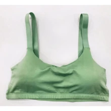 Kit 02 Top Sutiã Esportivo Bojo Removível Alcinha Fina Confortável Zero Transparência - Multicolorido - Visão 5