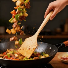 3 Set Of Wooden Tableware Set, Wooden Spatula, Spoon, Shovel, Wooden Rice Scoop, Wooden Spatula Groove, Wooden Cooking Spoon, Non-Stick Cooking Utensil Set, Comfortable Grip Spoon, Kitchen Tool Set, Kitchen Small Tools, Cooking Equipment Set, Suitable For Use During Christmas, Halloween, Thanksgiving, New Year Festivals