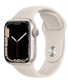 Used Apple Watch Series 7 GPS 45mm, Almost Brand New, Includes: Charging Cable, 2 Bands - Starlight - View 3
