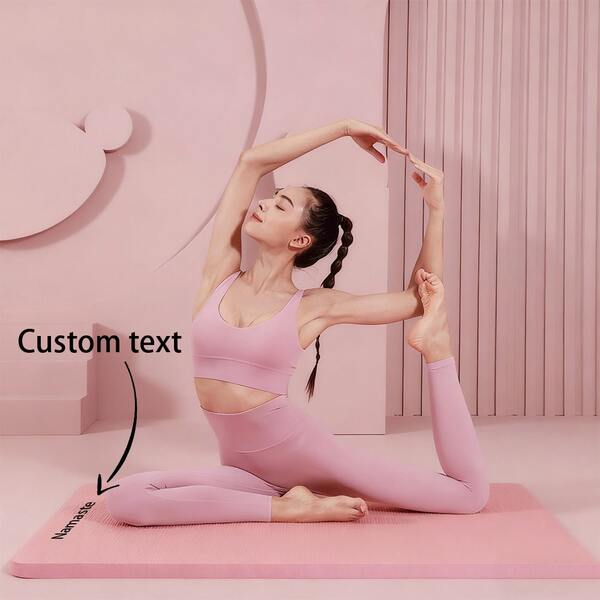 1 pieza Esterilla de yoga NBR personalizada de 185x61x2cm, esterilla de ejercicio antideslizante y gruesa para principiantes, baile y yoga de fitness