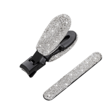 1 Set Rhinestone Nail Clipper For Manicure & Pedicure, Durable & Sharp Nail Clipper And Nail File - Multicolor - View 5