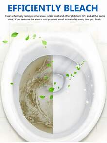 Toilet Effervescent Tablets,Toilet Foam Tablets, Toilet Cleaning Tablets, Odor-Purifying Tablets, Yellow Spots, Dirt, Urine Stains, Toilet Cleaning Tablets, Quick-Dissolving Boiling Tablets, Dispersing And Cleaning Yellow Spots, Purifying Odors, Effervescent Tablets, For Cleaning Toilets