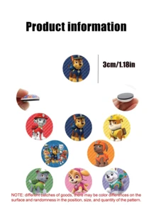 Imanes de nevera de PAW Patrol, imanes de nevera decorativos lindos de Chase, Rubble, Zuma, Skye, Rubble, Tracker y Rex para la cocina, la oficina, la pizarra blanca, regalos de Navidad y decoraciones de fiesta