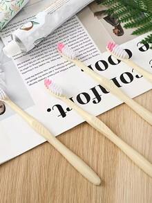 50/20/10pcs Individually Packaged Disposable Toothbrushes With Manual Microfibres - Suitable For Travel, Unisex Design, Applicable For Home, Hotel, Office And Camping - Includes Storage Box, Travel Toothbrush, Hotel Oral Care, Compact Toothbrush, Durable Packaging - Multicolor - View 2