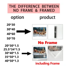 لوحة جدارية فينتاج قطعة واحدة، طباعة على قماش لسانتا كلوز وعربة الأيائل، للاستخدام الداخلي أو الخارجي، موضوع السيد كلوز، ديكور عيد الميلاد | ملصق عيد الميلاد | مؤطر أو غير مؤطر، ديكور الغرفة، ديكور المنزل، ديكور غرفة طالب الجامعة، هدايا لديكور الجدران في الفندق، المنزل، غرفة المعيشة، غرفة النوم، الحمام والمكتب