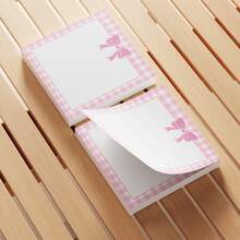 4 عبوات ملصقات لاصقة وردية بشكل فراشة - مذكرات لطيفة بمقاس 3 * 3 بوصة مزينة بنقوش زهور وقلوب، مناسبة للنساء والطلاب والحفلات، ملصقات لاصقة جذابة - C - مشاهدة 3