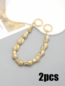 Correa desmontable para bolso, cadena decorativa para teléfono, cadena de repuesto multifuncional para bolso, juego completo de accesorios para bolso como regalo para mujeres y niñas, carcasa de teléfono, funda de auriculares, colgante, accesorios anti-pérdida para teléfono - Multicolor - Ver 16