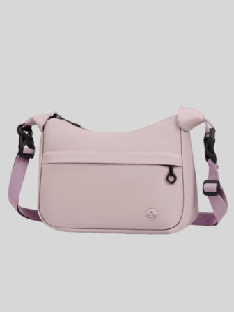 1个纯色尼龙面料拉链多层小背包，时尚休闲女式手提包，适合春、夏、秋季日常使用、工作、商务、购物等场合。