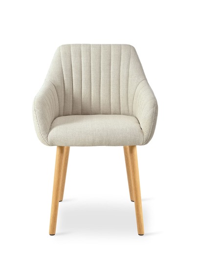 Goeurvant Moderne Upholstered Stoel Ergonomic Backrest, Armrests Wooden Legs Dining Room, Living Kitchen Set Of view 3