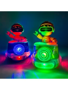 彩色舞蹈音乐发光玩具 - LED 闪烁、声控、有趣新奇礼物，适合生日、圣诞节、庆祝活动、5 岁男孩玩具、儿童玩具、婴儿游戏 - 彩色 - 查看 7