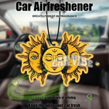 DIE SONNE, Amulett/Schutzsymbol/Design, Auto-Lufterfrischer Anhänger - Cartoon Anime Stil für Rückspiegel, Lüftungsclip, Heim- & Bürodekoration, kreatives Design, Geschenkidee für Freunde