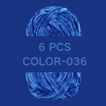1pc/6pcs Chenille Yarn 6mm Thick Handmade DIY Crochet Velvet Chunky Wool Yarn For Knitting, Scarves, Hats, Plush Blankets - Multicolor - View 56