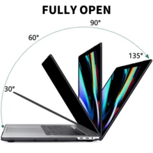 适用于 MacBook 的透明保护壳，耐用塑料硬壳保护套，适用于 MacBook Air 和 Pro。 - 黑色 - 查看 5