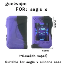 Funda protectora con textura antideslizante y antipolvo, funda de silicona, carcasa protectora para Geekvape AEGIS X, opciones de multicolor, tacto táctil ultrafino, funda protectora de silicona líquida antideslizante y antiimpactos