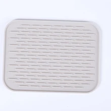 Silicone Heat-Resistant Mats, Pot Mat, Rectangular Trivet Set For Hot Pots, Dishes, Coaster & Placemat Use, Multifunctional Table Protection, Kitchen Stuff