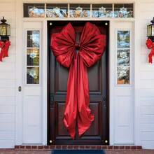 1 قطعة لافتة بانر كبيرة بشكل فراشة من البوليستر بعبارة "عيد ميلاد مجيد"، مقاس 35 * 70 بوصة، خلفية لباب المدخل في المناسبات، لافتة جرافيك موسمية معلقة على الباب، ديكور المنزل والمطبخ في الأعياد، بدون حاجة لطاقة