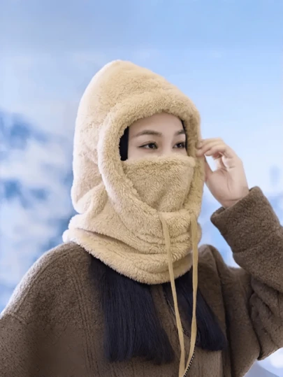 قبعة أذن شتوية - مقاومة للرياح، قبعة تزلج دافئة للرجال والنساء، ملابس شتوية