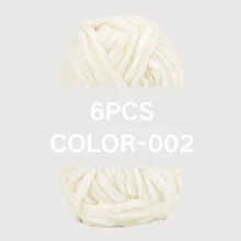 1pc/6pcs Chenille Yarn 6mm Thick Handmade DIY Crochet Velvet Chunky Wool Yarn For Knitting, Scarves, Hats, Plush Blankets - Multicolor - View 41
