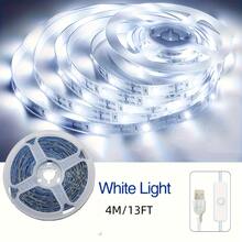 1条带按钮开关的LED灯带 - USB供电,暖白/冷白光可选,安装简便,长度可选1米至10米,适用于梳妆镜照明、家居DIY、办公桌、卧室、电视墙、天花板、节日装饰、母亲节/情人节礼物和派对活动,LED灯,卧室LED灯 - 彩色 - 查看 18